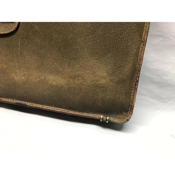 Gucci GG Supreme Brown Leather Briefcase/Portfolio - Picture 3 of 12